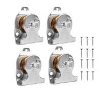 4 poleas de cuerda con rodamiento de bolas, poleas para cuerdas, polea de inversión, polea de polea, polea de polea puede soportar 190 kg, adecuada para cuerda y cuerda de acero, accesorios para