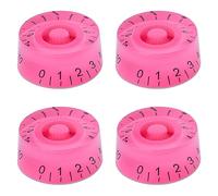 4 pomos de guitarra eléctrica, color rosa, control de volumen, tono, perilla de velocidad para guitarra eléctrica estilo LP