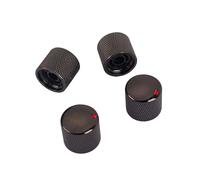 4 pomos de metal para bajo eléctrico, control de tono, potenciómetro, parte de bajo, perillas de control de potenciómetro, perillas de control de potenciómetro duraderas