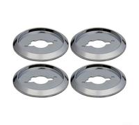 4 pomos galvanizados de 58 mm de diámetro para parrillas de gas y equipos de cocina al aire libre, construcción de plástico (plata)