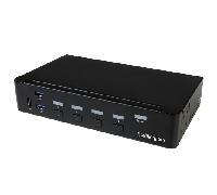 Switch KVM - StarTech.com SV431DPU3A2 Switch Conmutador KVM 4 Puertos DisplayPort 4K con USB 3.0