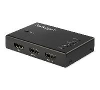 StarTech.com - Switch Conmutador de Vídeo HDMI de 4 Puertos - 3x HDMI y 1x DisplayPort - 4K 60Hz