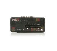StarTech.com SV411KUSB - Conmutador Switch KVM (4 Puertos VGA, USB 2.0 con Cables y Audio, 5X HD15 Hembra, 2X USB A Hembra, 2048 x 1536), Negro