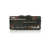 StarTech.com SV411KUSB - Conmutador Switch KVM (4 Puertos VGA, USB 2.0 con Cables y Audio, 5X HD15 Hembra, 2X USB A Hembra, 2048 x 1536), Negro