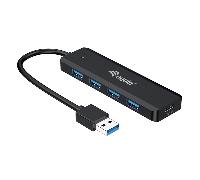 4-port usb 3.0 hub with usb-c adapter