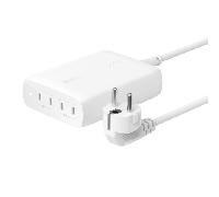 Belkin Cargador de Pared USB-C GAN con 4 Puertos BoostCharge Pro, multipuerto con USB-C PD 3.1, Carga rápida, Cable de 1,5 m, MacBook Pro, Serie iPhone 15, iPad Pro, Galaxy S24, Google Pixel y Otros