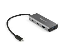 StarTech.com Hub USB C de 4 puertos - 2x USB A y 2x USB C - Concentrador USB Tipo C 3.2 Gen 2 SuperSpeed de 10Gbps Alimentado por el bus USB - Ladrón USB C con Cable de 25cm
