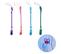 4 Porta Tijeras Enfermería con Muelle Extensible. Cuelga Accesorios a tu Bolsillo y no los Pierdas. 4 Colores: Verde, Azul, Morado y Rosa.