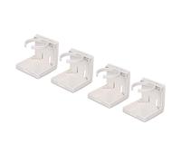 4 Portavasos de Plástico para Coche, Portavasos Plegable Ajustable para Coches, Camiones, Autos, Barcos, Accesorios (Blanco)