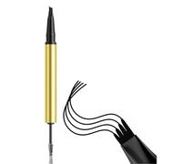 4 Prong Cowerbow Pencil Easy Control Smudgeprower Dobule Brows Spoolie Fácil Aplicación Para Mujeres Y Niñas Natural Gaps Lápiz De Cejas De Relleno