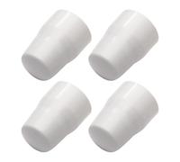 4 protectores de agujeros de grifo de PVC blanco sin problemas en ángulos para decoración de tuberías de baño, diseños a prueba de agujeros de grifo de ducha