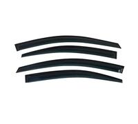 4 Protectores de Lluvia Compatible con Honda City 4 Fit Aria Sedan 2003-2008, Visera for Ventana, Puerta, Deflector de Viento y Lluvia, Color Negro.
