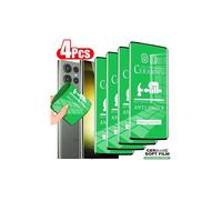 4 protectores de pantalla de cerámica suave HD compatibles con Samsung Galaxy S21/S20/S22/S23/S24 Ultra, FE, S10, S9, S8 Plus, Note20 Ultra, 9, 10