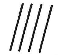 4 protectores de silicona para horno, resistentes al calor, para bordes de rejilla de horno, protección contra quemaduras en uso en la cocina (negro)