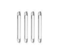 4 protectores transparentes para bordes de puerta de coche, anticolisión, para la mayoría de las puertas de coche, manijas de puertas de coche, espejos retrovisores