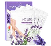 4 Ps Mascarilla Pies Exfoliante, Mascarilla Hidratante Para Pies | Hidrata Talones Secos Y Agrietados, Elimina Piel Muerta Y Callos, Cuidado Diario De Los(Lavanda)