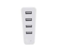 4 Puertos Divisor USB Extensor de transmisión de Alta Velocidad para PS5 Slim Host USB 2.0 HUB Cables USB Expansor Multipuerto Divisor de Carga (Blanco)