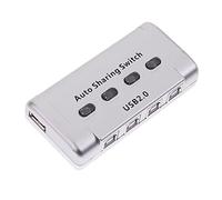 4 puertos USB 2.0 interruptor de compartición automática HUB Selector conmutador para impresora escáner