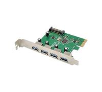 4 puertos USB PCIE Tarjeta de expansión VL805 de alto chip USB 3.0 5Gbps PCI para Express 2.0 adaptador Power Pcie USB adaptador