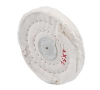 4 pulgadas 50PLY Cottons Ruedas de pulido de 100 mm, almohadilla de pulido, para joyería, metal, acero inoxidable, maderas, plástico, vidrio, hardware, amoladora, herramienta de disco de tela (blanco)