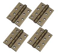 4 pulgadas Bisagras de Acero Inoxidable,8 Pcs Bisagra de Puerta de Acero Inoxidable,Bisagras Puertas Madera,Bisagras a Tope Plegables de Acero Inoxidable,para cajas de madera armario,2 tipos