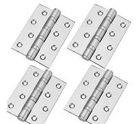 4 pulgadas Bisagras de Acero Inoxidable,8 Pcs Bisagra de Puerta de Acero Inoxidable,Bisagras Puertas Madera,Bisagras a Tope Plegables de Acero Inoxidable,para cajas de madera armario,2 tipos