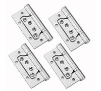4 pulgadas Bisagras de Acero Inoxidable,8 Pcs Bisagra de Puerta de Acero Inoxidable,Bisagras Puertas Madera,Bisagras a Tope Plegables de Acero Inoxidable,para cajas de madera armario,2 tipos