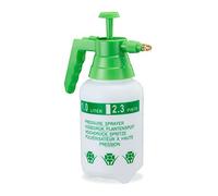 4 Pulverizadores Agua Presión, Boquilla Ajustable, Vaporizador para Plantas, Jardín, 1 l, PE-Latón, Verde