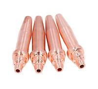 4 Puntas de Corte, Puntas de Soldadura de Gas, Kit de Boquillas de Cobre para Accesorios de Máquina Cortadora de Llama de Acetileno, con Gran Calibre, Procesamiento Fino, Corte
