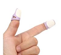 4 Puntas de los Dedos, Soporte Protector de Dedos con Uñas, Protectores de Dedales para Dedos, Tapas de Almohadillas para Clasificar Papel, Pasar Páginas,Coser a Mano,Contar Dinero