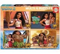 4 Puzzles Progresivos 50-80-100-150 Vaiana 2 - EDUCA