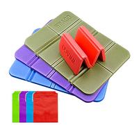 4 Pz Estera de Asiento Impermeable Portátil, Estera Plegable Almohadilla, Cojín Plegable Al Aire Libre, Cojines Asiento de XPE Espuma para Acampar Caminatas Parque Picnic