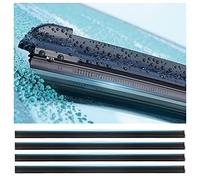 4 PZ Lámparas de Limpiaparabrisas de 65 cm,Caucho Goma Limpiaparabrisas Universal para Eliminar Agua y Escombros,Juego de Gomas para Limpiaparabrisas de Coche Camión SUV (4Piezas)