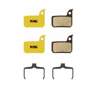 4 PZ WAG Pastillas De Freno SRAM RED 22 Mezcla Orgánica - 1 Set Compatible