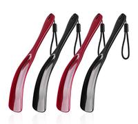 4 PZS Calzador, Calzador de Zapatos Plastico 19.5cm, Fácil de Utilizar y Llevar, con Cuerda Colgante para Hombres, Mujeres, Niños y Personas Mayores