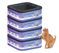 4 recambios, Ultra Odor Control Scented,compatibles Litter Genie Standard, Plus,XL,Style, Litter Box Refills, Ultra Odor Control Scented