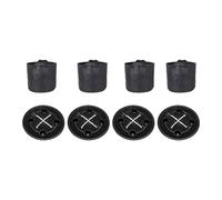 4 Recipientes de Tela Hidratante con Estructura de Riego Automático y Ventilación Reforzada para Plantas Mejoradas Ochenta y Nueve Condiciones Diversas Platos de Jardinería para la Salud de las Raíces