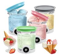 4 recipientes para Ninja Swirl CREAMi NC701EU 480ML sin BPA y aptos para lavavajillas, vasos compatibles con Ninja Creami Swirl, accesorios para NC701EU, NC501EU, NC301EU, máquina de hielo