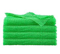 4 Redes Africanas Esponja Red Larga de Baño Depurador Corporal de Ducha Exfoliante Depurador de Espalda Piel Más Suave para Uso Diario o Relleno de Calcetines (Verde)