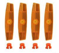 4 reflectores de radios de bicicleta para seguridad de ciclismo de montaña, accesorios de luces de rueda de alto brillo, reflectores de plástico resistentes a la intemperie para visibilidad de
