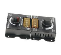 4 reguladores LED CC 12 V 24 V para tiras LED, 30 A 12 V PWM LED regulador con botón de encendido/apagado para ajustar el brillo, carcasa de aluminio