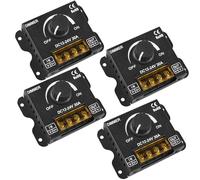 4 reguladores LED CC 12 V 24 V para tiras LED, 30 A 12 V, regulador de intensidad PWM, botón de atenuación, interruptor de atenuación, control para ajustar el brillo, regulador de brillo para banda de