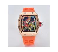 (4) Reloj unisex de cuarzo automático AAA de lujo superior Richard Ceramic Smiley Trend de 3 pines