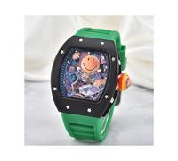 (4) Reloj unisex de cuarzo automático Top Deluxe Deluxe RM Ceramic Smile Trend con 3 pines