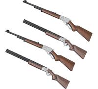 4 rifles en miniatura para manualidades, pistola pequeña, accesorio de francotirador falso a escala 1/12 para decoración de casa de muñecas, mini pistolas de caza, figuras en miniatura, accesorios