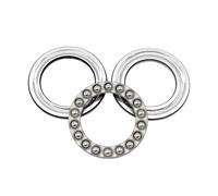 4 rodamientos de bolas de empuje 51100 51101 51102 51103 51104 51200 51201 51202 51203 51404 51112 51113(51200 10x26x11mm)