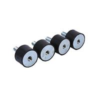 4 rodamientos de goma amortiguadores anti vibración Silentblock bobinas M8 para cojinetes de goma M8 keenso Silentblock amortiguadores de goma M8 30 x 25 Silentblock M8 60 mm goma amortiguador de vibr