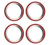 4 rodamientos para auriculares de bicicleta, 41 x 30,15 x 6,5 mm, acero con rodamiento de bolas, cubierta de sellado de goma, cónico de 45/45 grados, bajo ruido, para bicicleta de montaña