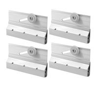 4 rodillos compatibles con soportes ajustables, paneles de vidrio, rodillos de montaje superior