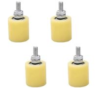 4 rodillos de guía de puerta corredera de nailon para puerta eléctrica, puerta corredera, valla (40 x 70 mm)
